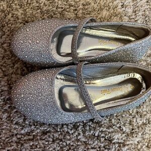 Silver Glitter Mary Jane Shoes